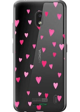 Чехол на nokia 2.2 сердечки 2 "4763u-1706-10746"