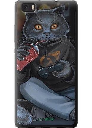 Чехол на huawei ascend p8 lite gamer cat "4140u-126-10746"