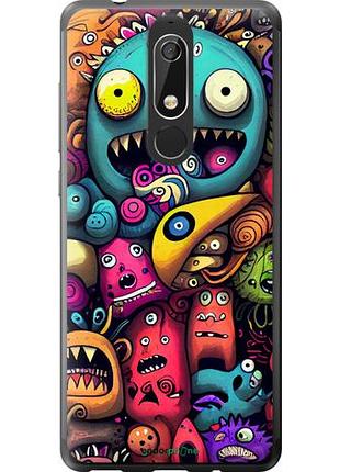 Чехол на nokia 5.1 cмешные монстры "5549u-1529-10746"
