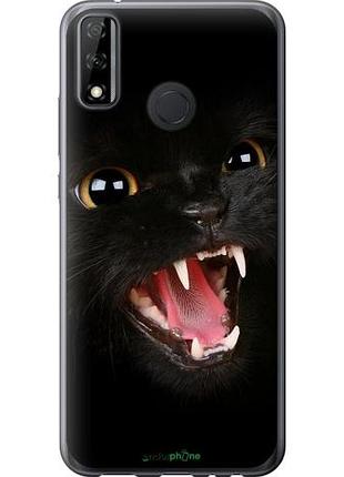 Чехол на huawei p smart 2020 чёрная кошка "932u-2060-10746"