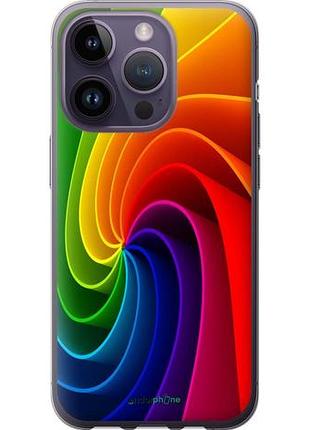 Чохол на iphone 14 pro райдужний вихор "747u-2646-10746"