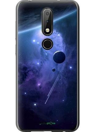 Чохол на nokia 6.1 plus планети в синьому космосі "171u-1539-10746"