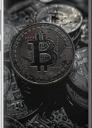 Чехол на huawei y7 2017 black bitcoin "6090u-1019-10746"