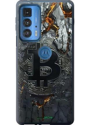 Чехол на motorola edge 20 pro раскаленный биткойн "6091u-2662-10746"