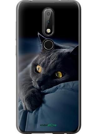 Чохол на nokia 6.1 plus димчастий кіт "825u-1539-10746"