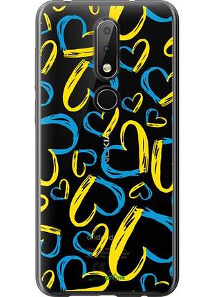 Чехол на nokia 6.1 plus сердца ua "5292u-1539-10746"
