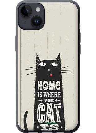 Чехол на iphone 14 plus кот "4671u-2645-10746"