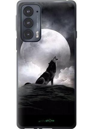 Чехол на motorola edge 20 воющий волк "934u-2497-10746"