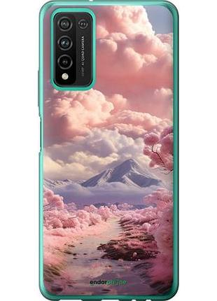 Чохол на huawei honor 10x lite рожеві хмари "5660u-2198-10746"