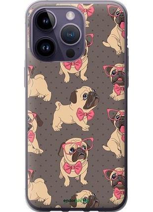 Чехол на iphone 14 pro max мопсики 2 "4362u-2667-10746"