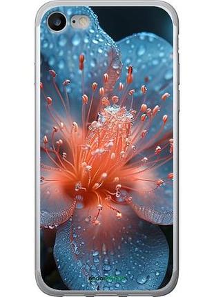 Чехол на iphone se 2020 роса на цветке "6039u-2013-10746"