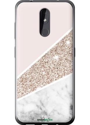 Чехол на nokia 3.2 пастельный мрамор "4342u-1705-10746"