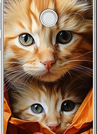 Чехол на huawei p8 lite (2017) котики 2 "5664u-777-10746"