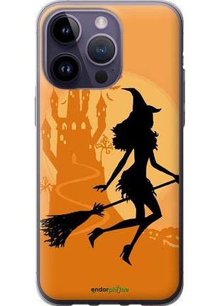Чехол на iphone 14 pro max ведьма на метле "1184u-2667-10746"