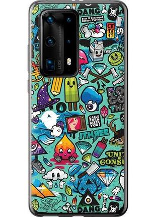 Чехол на huawei p40 pro plus стикер бомбинг 1 "693u-1917-10746"