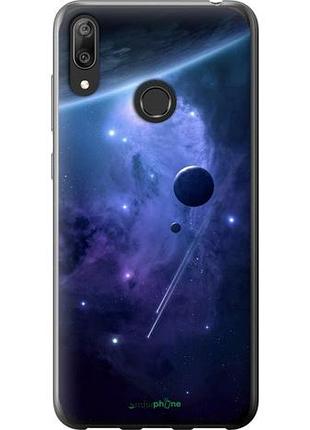 Чохол на huawei y7 2019 планети в синьому космосі "171u-1638-10746"