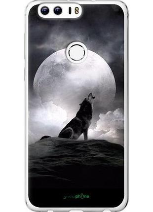 Чехол на huawei honor 8 воющий волк "934u-351-10746"