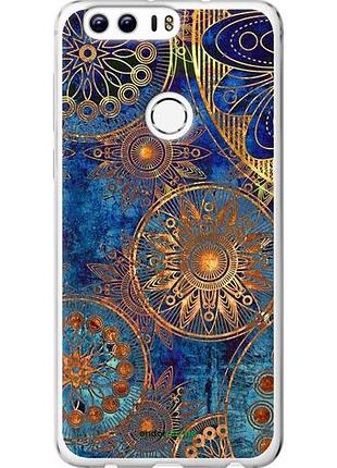 Чехол на huawei honor 8 золотой узор "678u-351-10746"