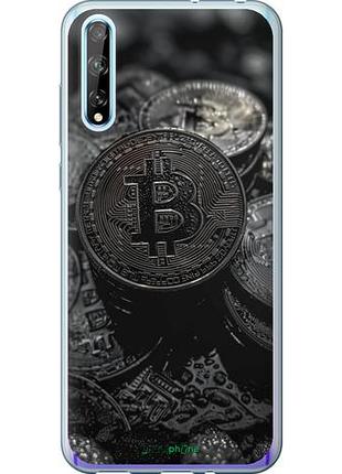 Чехол на huawei p smart s black bitcoin "6090u-1813-10746"