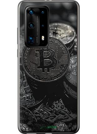 Чехол на huawei p40 pro plus black bitcoin "6090u-1917-10746"
