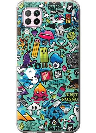 Чехол на huawei nova 6se стикер бомбинг 1 "693u-1823-10746"