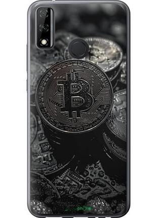 Чехол на huawei p smart 2020 black bitcoin "6090u-2060-10746"