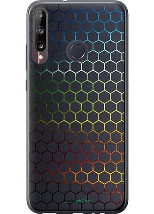 Чехол на huawei p40 lite e переливающиеся соты "498u-1875-10746"