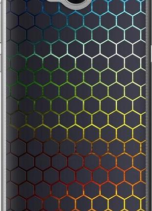 Чехол на huawei y5 2017 переливающиеся соты "498u-992-10746"