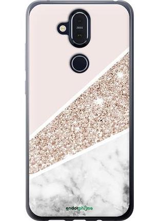 Чехол на nokia 8.1 пастельный мрамор "4342u-1620-10746"