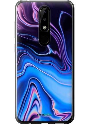 Чехол на nokia 5.1 plus узор воды "4491u-1543-10746"