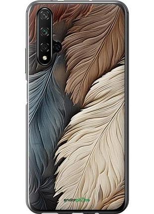 Чехол на huawei honor 20 листья в стиле бохо "5643u-1697-10746"