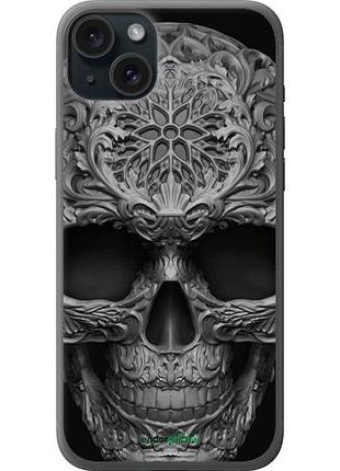 Чехол на iphone 15 plus skull-ornament "4101u-3097-10746"