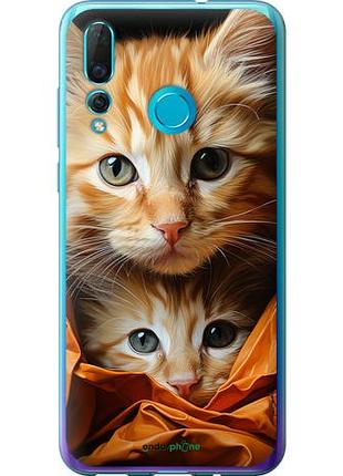 Чехол на huawei nova 4 котики 2 "5664u-1632-10746"