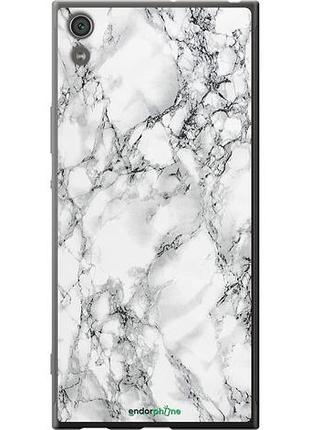 Чехол на sony xperia xa1 ultra g3212 мрамор белый "4480u-1237-10746"