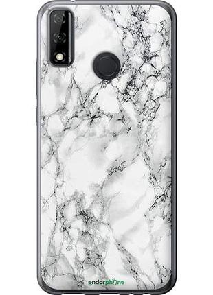 Чехол на huawei p smart 2020 мрамор белый "4480u-2060-10746"