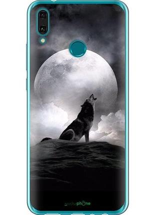 Чехол на huawei y9 2019 воющий волк "934u-1602-10746"