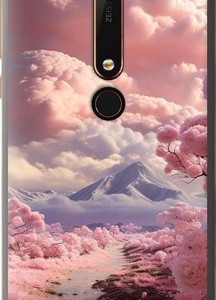Чохол на nokia 6 2018 рожеві хмари "5660u-1386-10746"