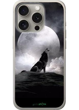 Чехол на iphone 15 pro воющий волк "934u-3096-10746"