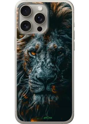 Чехол на iphone 15 pro max лев в сумерках "6154u-3098-10746"