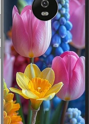 Чехол на motorola moto g5 весенние цветы "6058u-832-10746"
