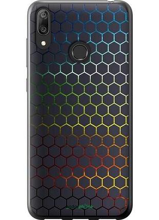 Чохол на huawei y7 2019 переливні стільники "498u-1638-10746"