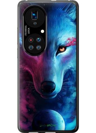 Чехол на huawei p50 арт-волк "3999u-2292-10746"