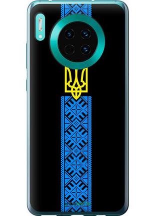 Чохол на huawei mate 30 тризуб у вишиванці "1158u-1773-10746"