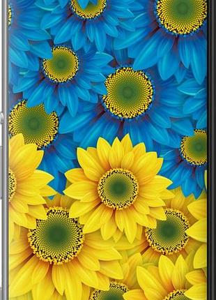 Чохол на sony xperia m5 e5633 жовто-блакитні квіти "1048u-217-10746"