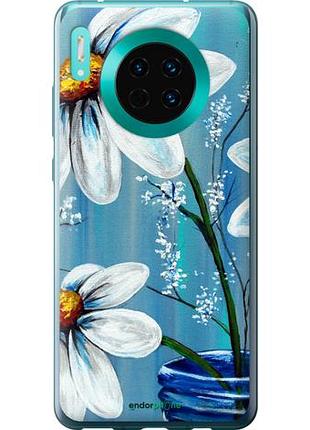 Чехол на huawei mate 30 красивые арт-ромашки "4031u-1773-10746"