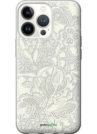 Чохол на iphone 13 pro біле мереживо "4383u-2372-10746"