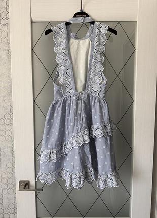 Сукня з прошвою жіноча h&m xs s 3