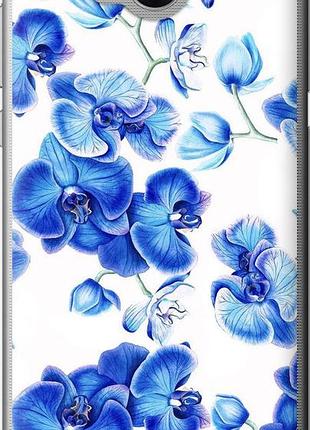 Чехол на huawei y5 2017 голубые орхидеи "4406u-992-10746"