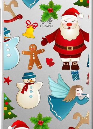 Чехол на huawei ascend p8 новогодний 1 "4614u-123-10746"