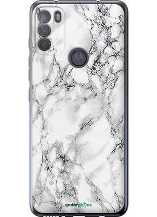 Чохол на motorola g50 мармур білий "4480u-2354-10746"